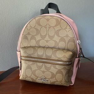 Coach Light Pink Backpack Purse